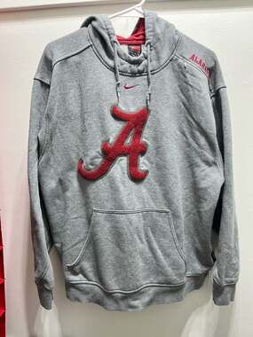 Vintage Nike Alabama Crimson Tide Gray Hoodie Size M